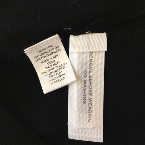 LOFT Petites black ruffle front knit shell top SP - Picture 5 of 5
